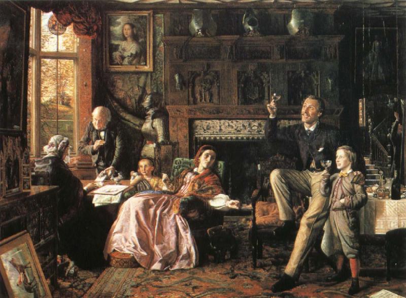 Robert Braithwaite Martineau The Last day in the old home China oil painting art